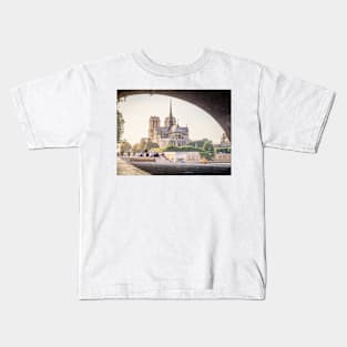 Notre Dame from the Seine Kids T-Shirt